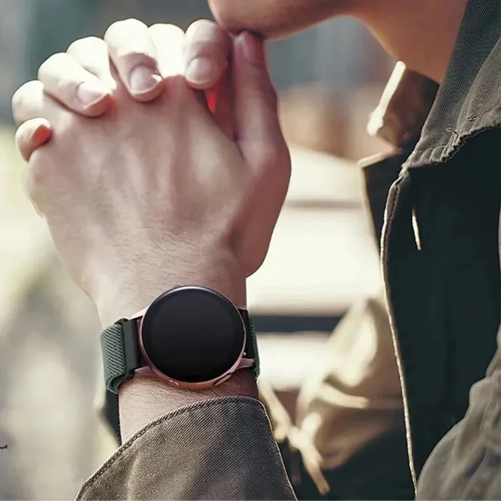 20mm 22mm Nylon Elastic Strap for Xiaomi Watch S4 S3 Sport Band Watch S2 S1 Pro/Active Color 2 Wristband for Amazfit BIP/GTR/GTS