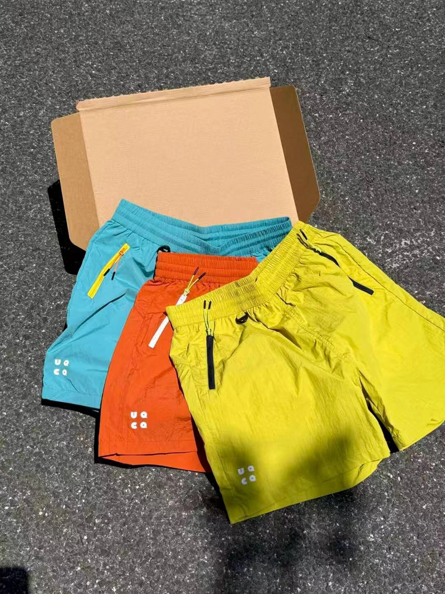 

Dopamine Quick Dry Shorts Women Summer Thin Outdoor Ice Silk Sports Pants Straight Leg High Waist City Outdoor Style