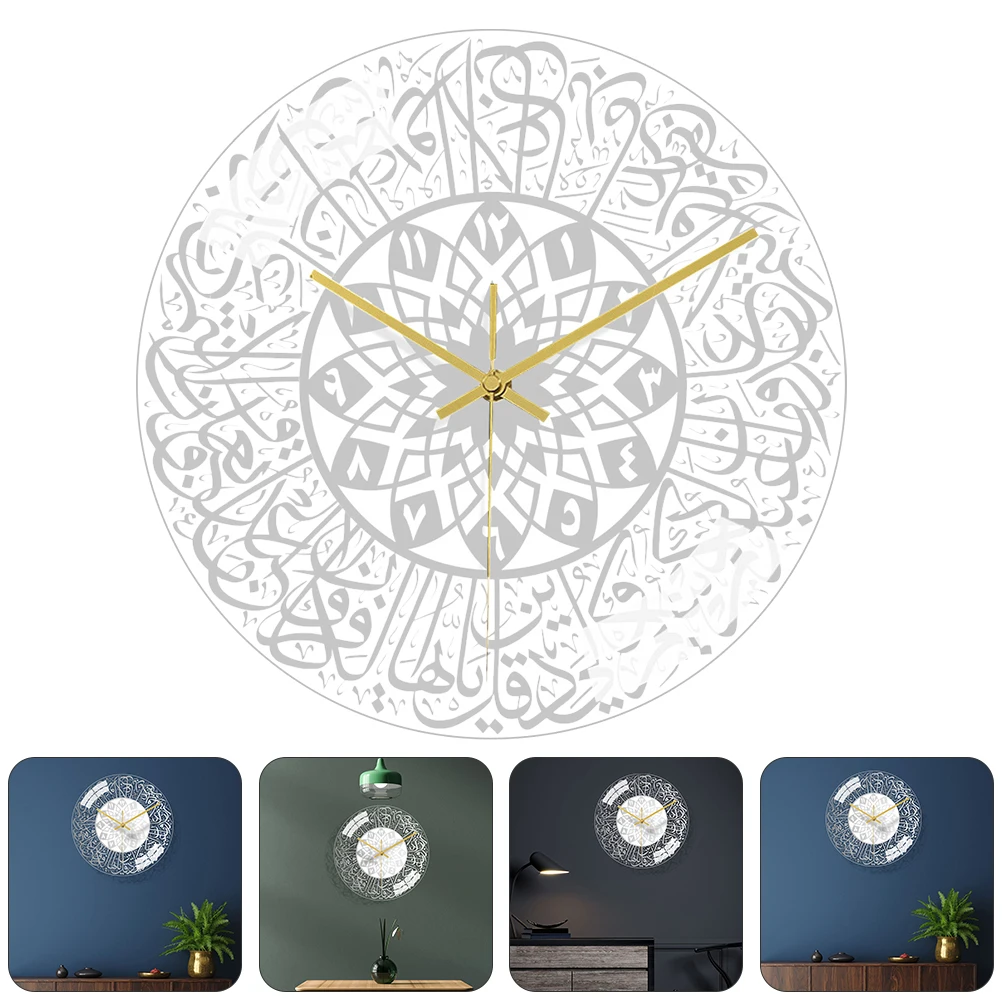 

Acrylic 3D Wall Clock Compact Size Modern Style Living Room Bedroom Decorative Mute Clock Easy to Use Stylish Appearance