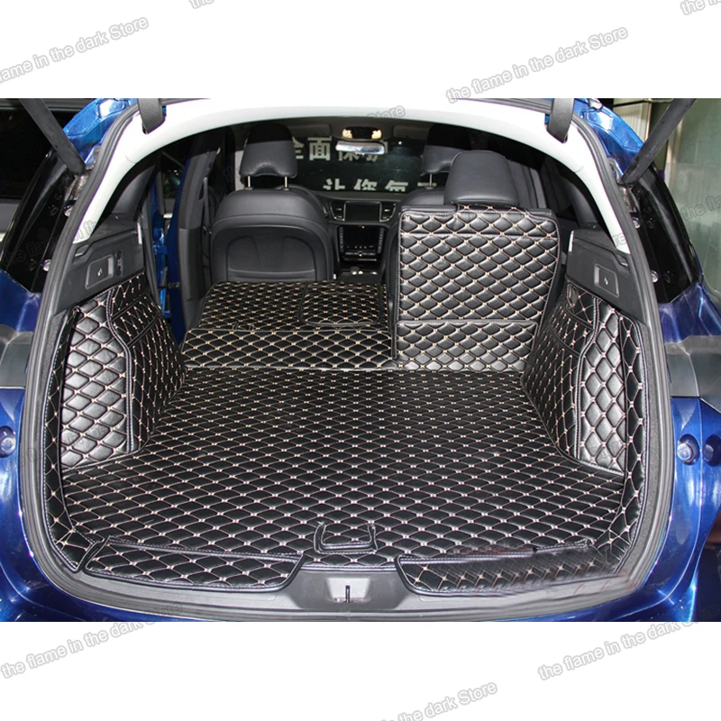 

Leather Car Trunk Mat Cargo Liner for infiniti qx50 2018 2019 2020 2021 boot rear accessories interior seat cover auto styling