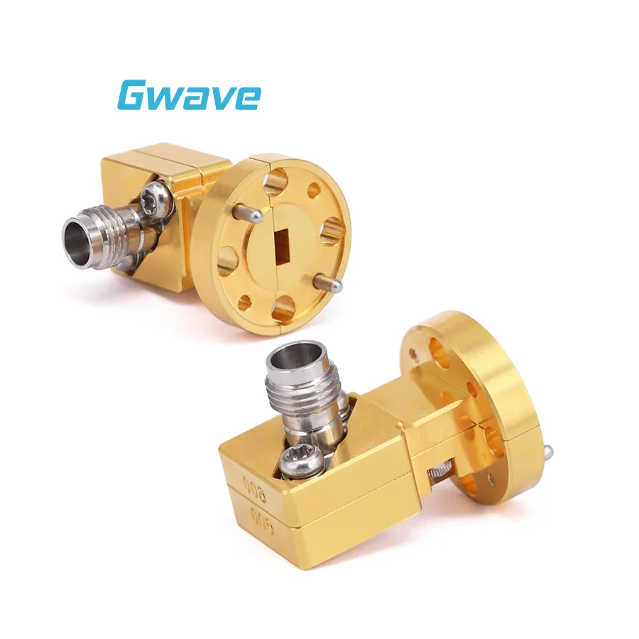 

Golden seller WR-15 to 1.85mm Female Right Angle Waveguide to Coax Adapters with UG-385/U Flange 50 - 65GHz