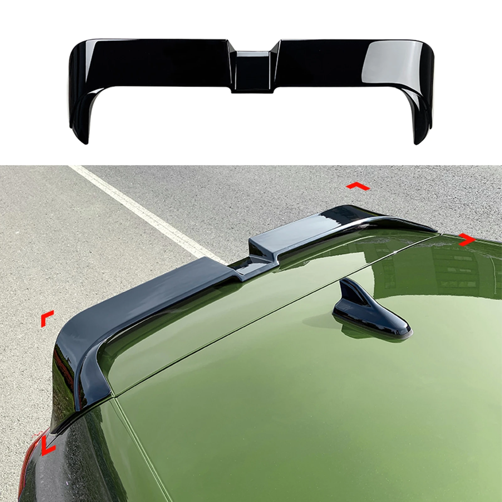 

Rear Roof Spoiler Wing For Volkswagen VW Golf8 Golf 8 MK8 GTI R GTD GTE R Line Hatchback 2020-2023 Upper Tailgate Splitter Lip