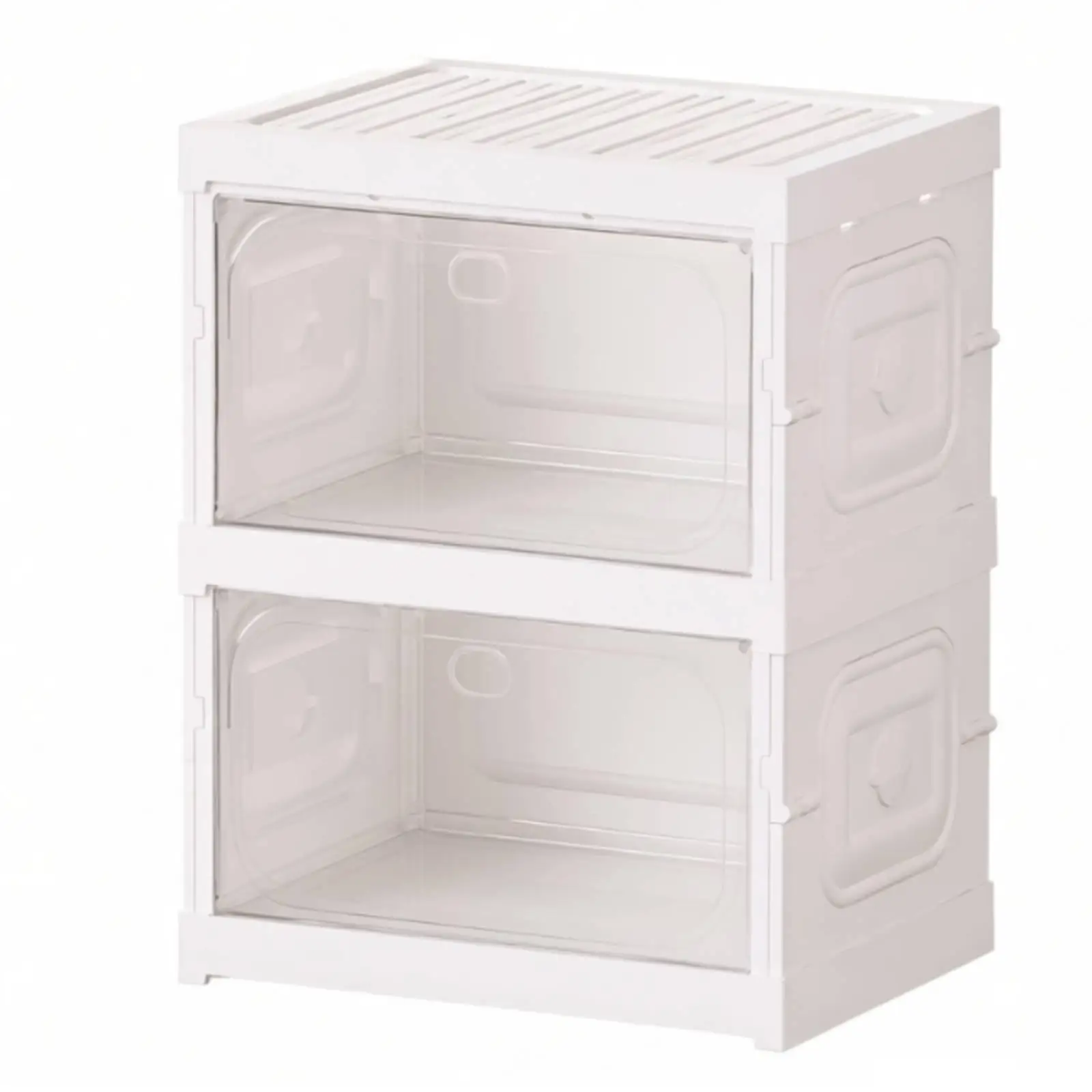 Lightweight PP Shoe Rack Cabinet with Transparent Flip Doors for Dust Protection and Quick Access