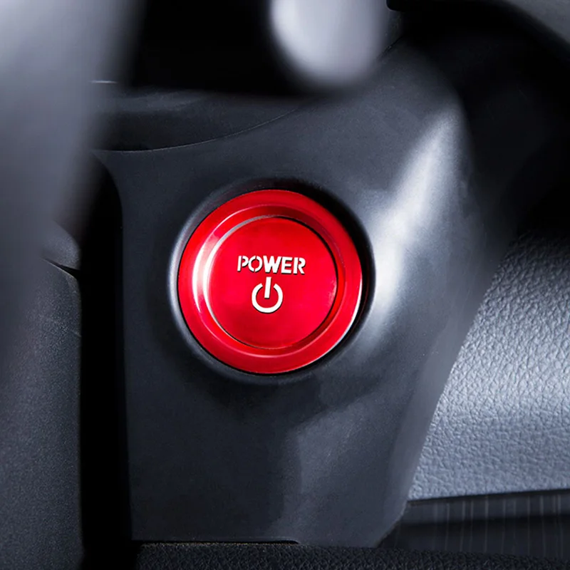 Aluminum Alloy One-button Start Trim Ignition Switch Decorative Ring For Toyota Sienna Car Stickers Interior Accessories