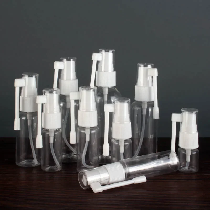 Botella pulverizadora de cosméticos líquidos transparente portátil, pulverizador de agua medicinal recargable, diseño de nariz de elefante para el hogar y Beau