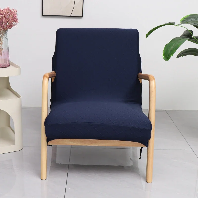 

Armchair Chair Cover Slipcover Elastic Diamond Grid Jacquard Wood Sofa Cover Furniture Protector Removable Seat Cover Home Decor
