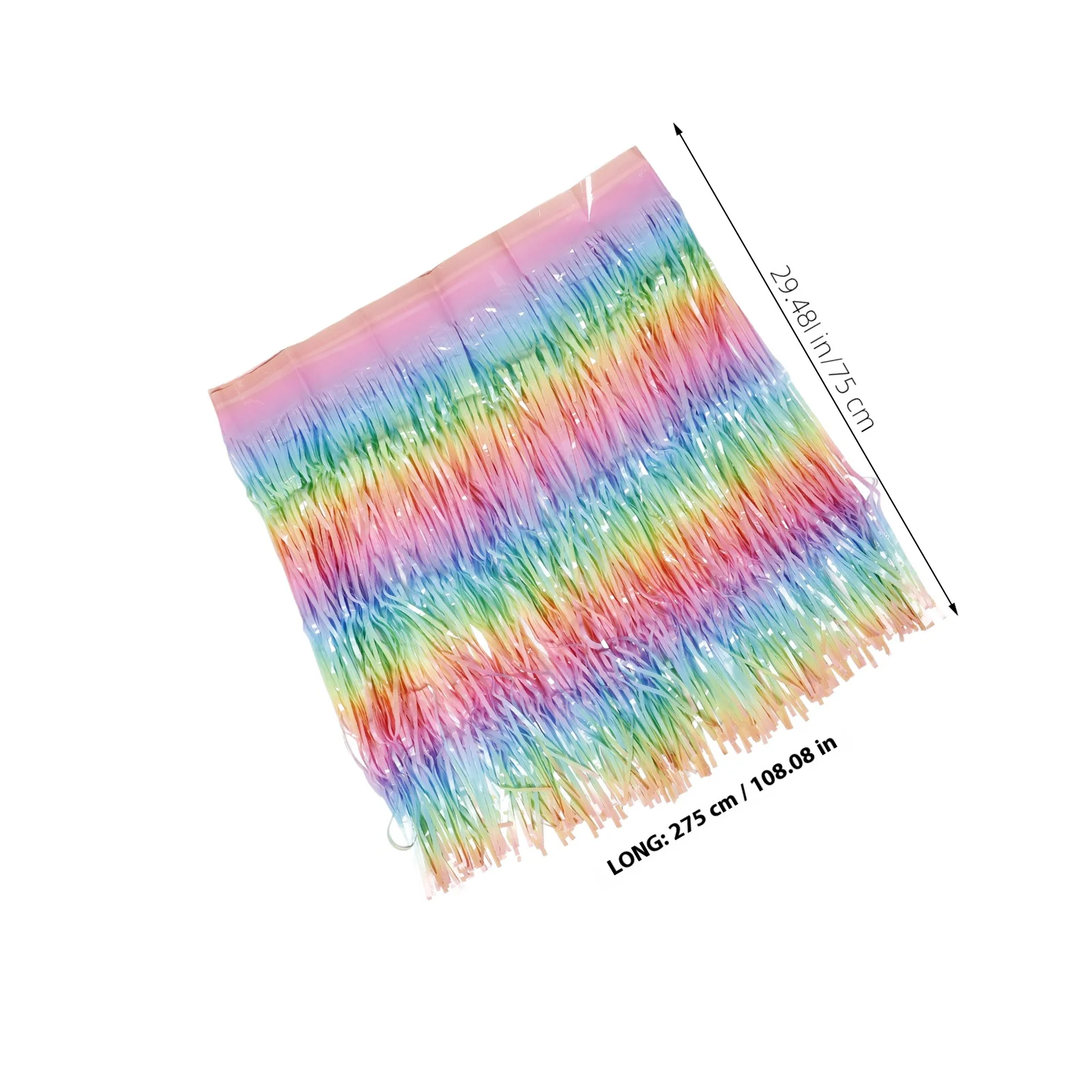 معكرون التدرج قزحي الألوان تنورة الطاولة لينة مريحة كبيرة الحجم تنورة طاولة الحفلات الزفاف دش عيد ميلاد ماردي غرا #6