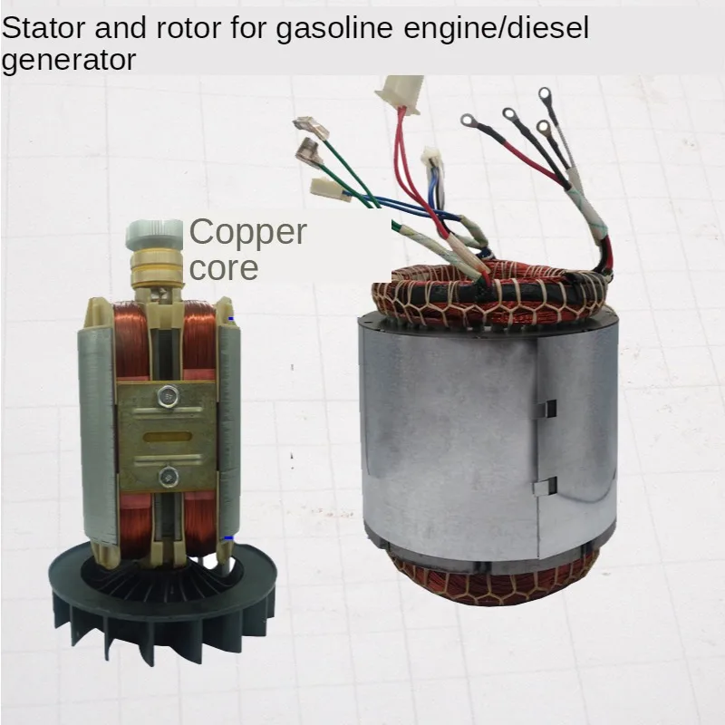 Gasoline generator parts such as 7/8 5/6.5 / kw power pure copper ball stator rotor stator coil electricity