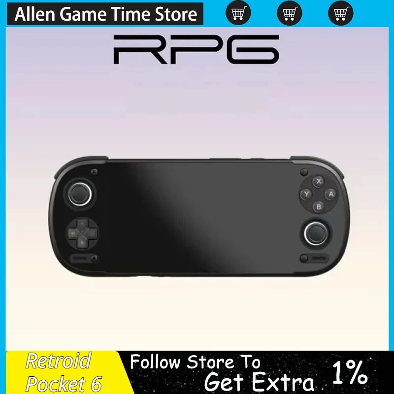 NEWRetroid Pocket 6 8Gen 2 Handheld Android Gaming Console With 5.5-inch AMOLED Screen WiFi7 Bluetooth5.3 6000mAh Battery Gift