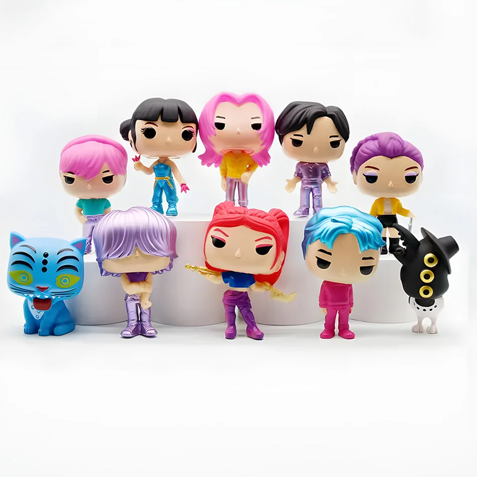 Figuras de cazadores de demonios Kpop, modelo de Pvc, Nang de figuras de Anime, estatua, escritorio, en vele dingen,