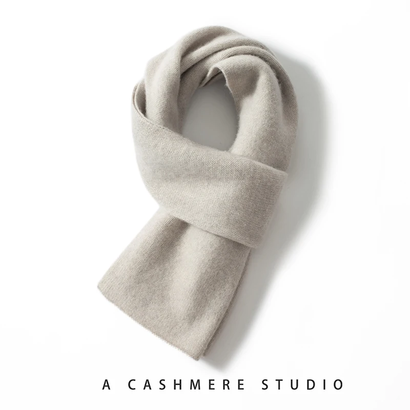 Lenço de caxemira 100% puro de luxo para mulheres – Envoltório de malha quente de inverno macio, acessório de moda térmica elegante, leve, mas aconchegante