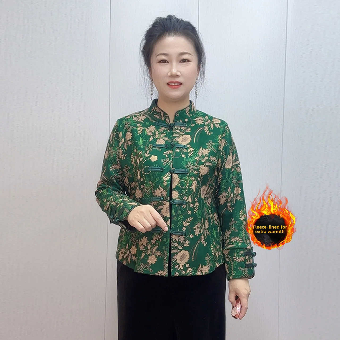 

Новый китайский эластичный комплект из двух предметов: куртка и брюки для весенне-осенне-зимних праздников