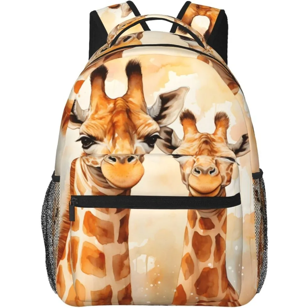 

Сумка для ноутбука «Снова в школу», легкий рюкзак для ноутбука с милым жирафом, легкий многоцелевой дорожный повседневный рюкзак унисекс для колледжа