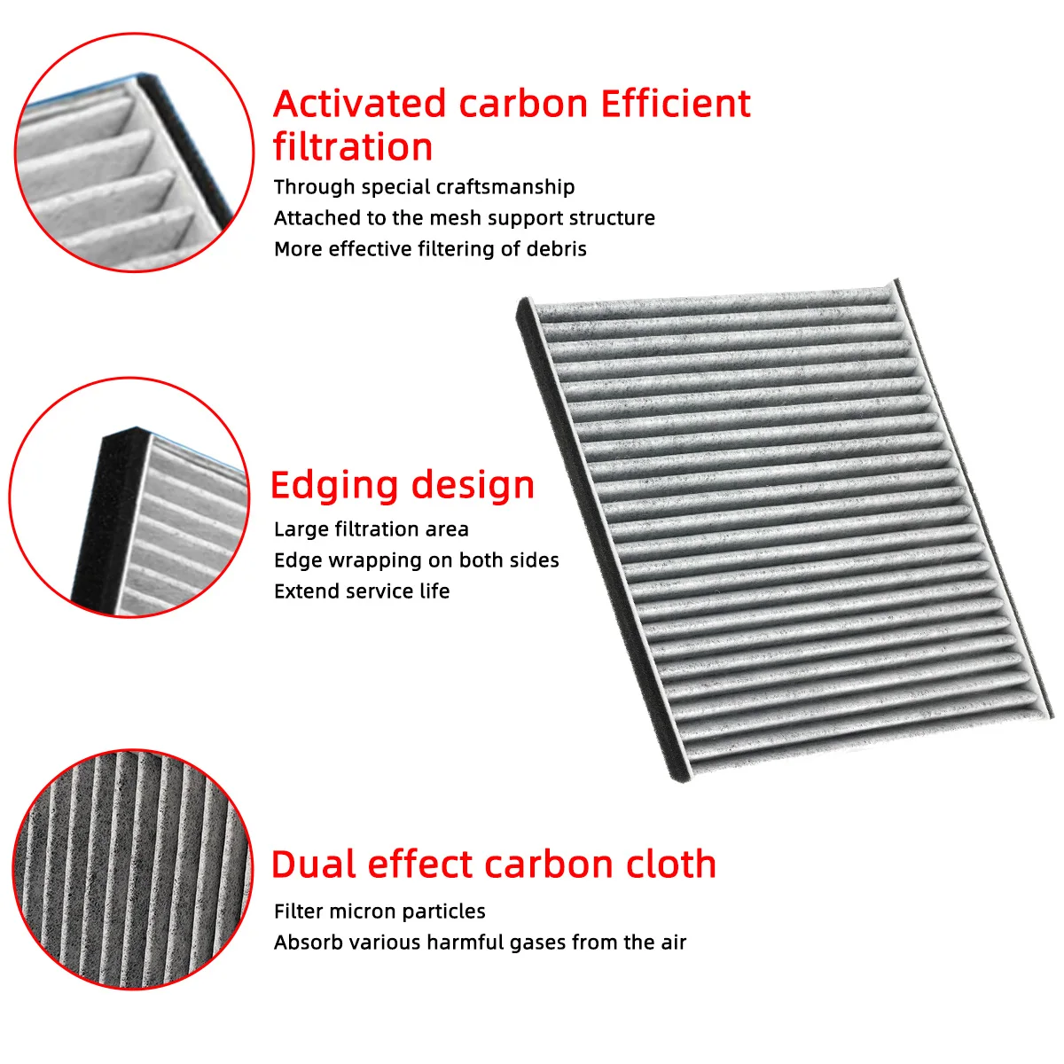 For Mazda MPV/Subaru B9 /Tribeca  Activated Carbon Cabin Air Filter MK1060 CF9846A 63210-AG000 CCF7766  63210-AG001 C35516