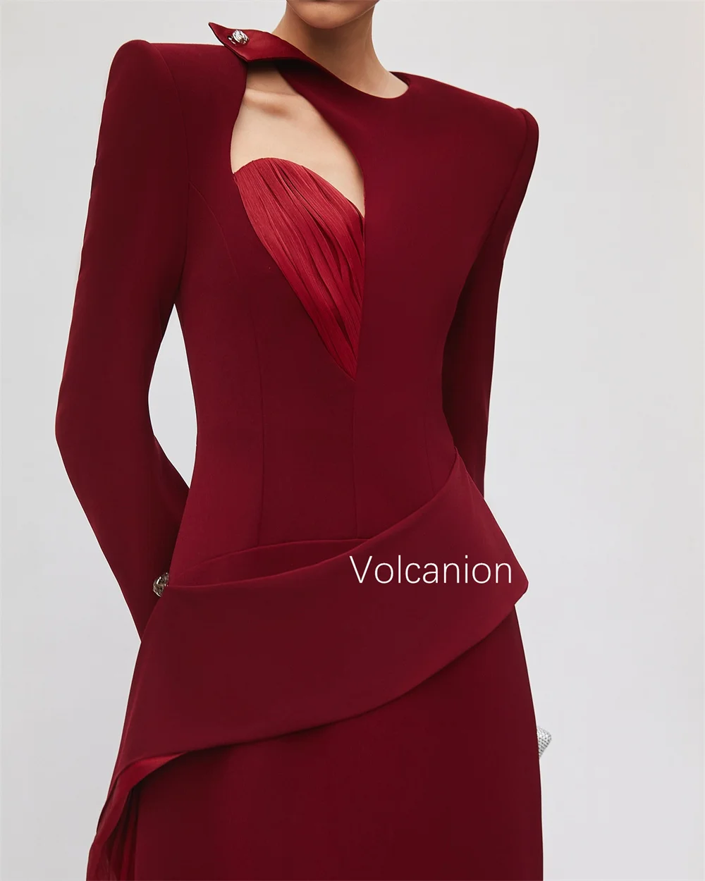 Personalizado jérsei botão o pescoço a linha vestidos longos sob medida ocasião clássico requintado de alta qualidade formal noite