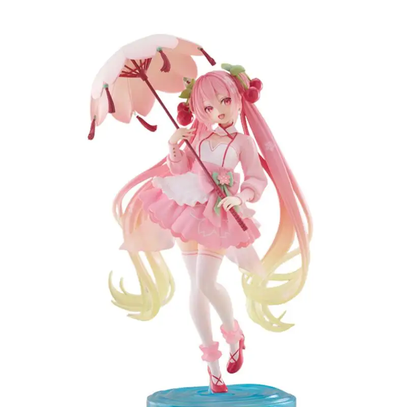 

[Original Genuine] In Stock Taito Artist Masterpiece Hatsune Miku Sakura Dress Anime Figure Model Collector Figurine Toys Gift