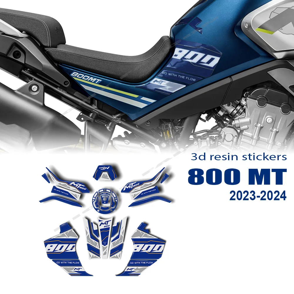 

For CF MOTO 800 MT Explore 2023-2024 800MT Sticker Motorcycle Accessories 3D Resin Sticker Tank Pad Kit