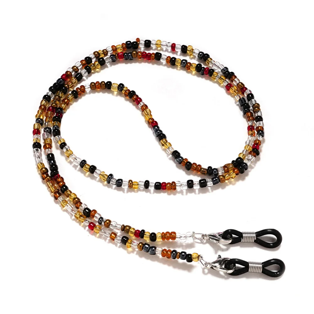 Corrente de óculos de cristal para mulheres elegante óculos de sol cordão titular óculos de leitura cinta máscara corrente pescoço cabo pendurar no pescoço jóias