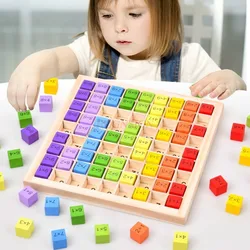 Montessori Educational Math Toys for Kids Children Baby Toys 99 Multiplication Table Math Arithmetic Teaching Aids