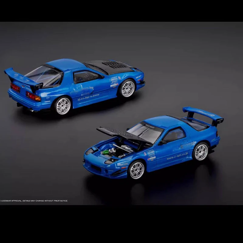 

Масштабная модель автомобиля POPRACE1:64 RX7 (FC3S) RE-Amemiya из сплава, коллекционная, сувенир, украшение, подарок, для демонстрации