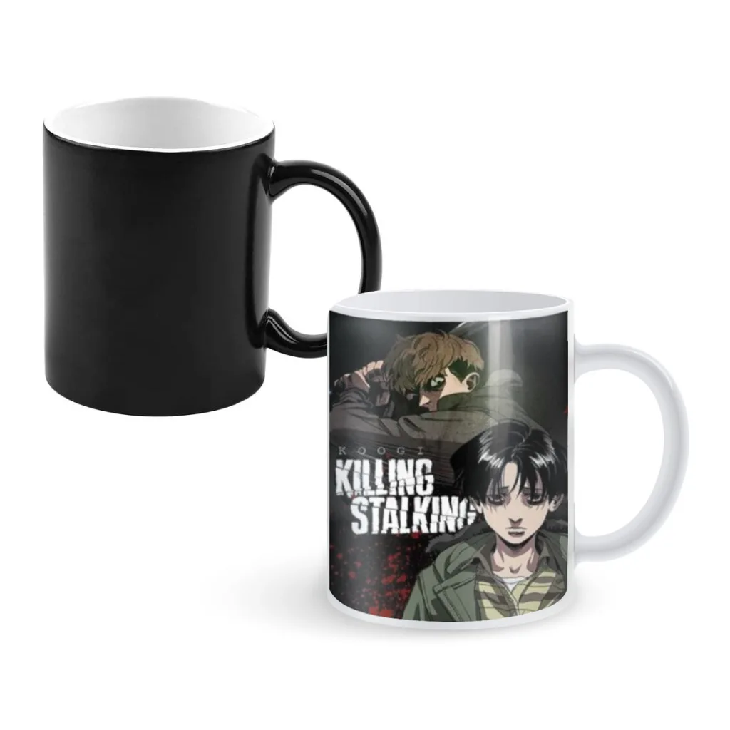 

Killing Stalking Anime Movie Coffee Mugs And Mug Creative Color Change Tea Cup Ceramic Milk Cups Novelty Interesting Gifts