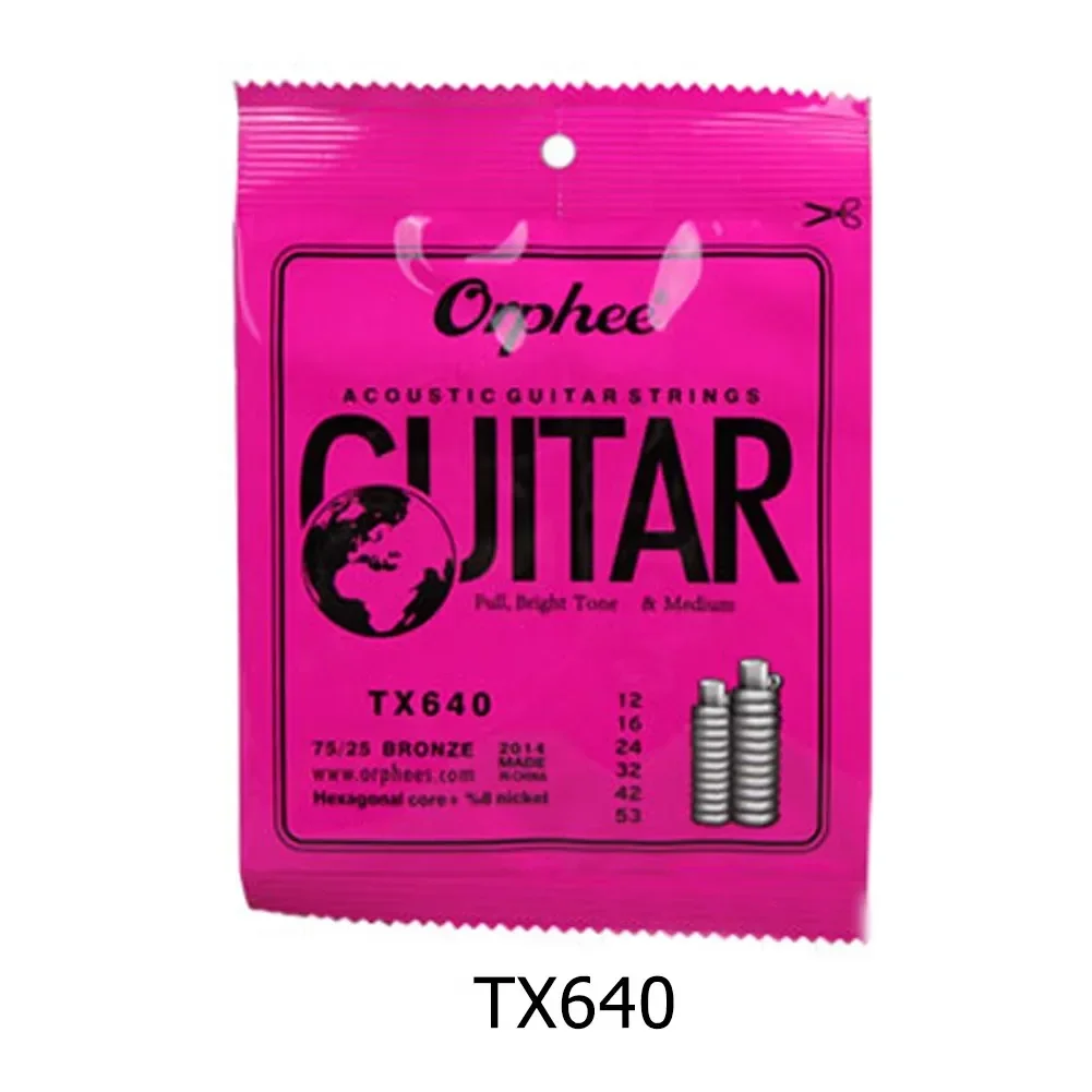 Orphee Acoustic Guitar Strings Set With Abundant Harmonics 10 47 Extra Light 11 52 Normal Light 12 53 Medium Gauge