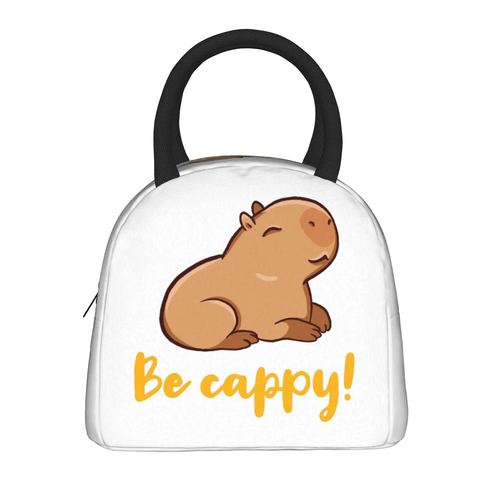 Cute Capybara  Insulated Lunch Bags Thermal Bag Meal Container Funny Animals Leakproof Lunch Box Tote Men Women College  Outdoor