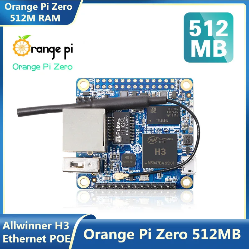 

Orange Pi Zero 512M H3 Quad-Core1.2G POE WiFi Antenna OTG Single Board Computer Run Android 4.4 Ubuntu Debian Image