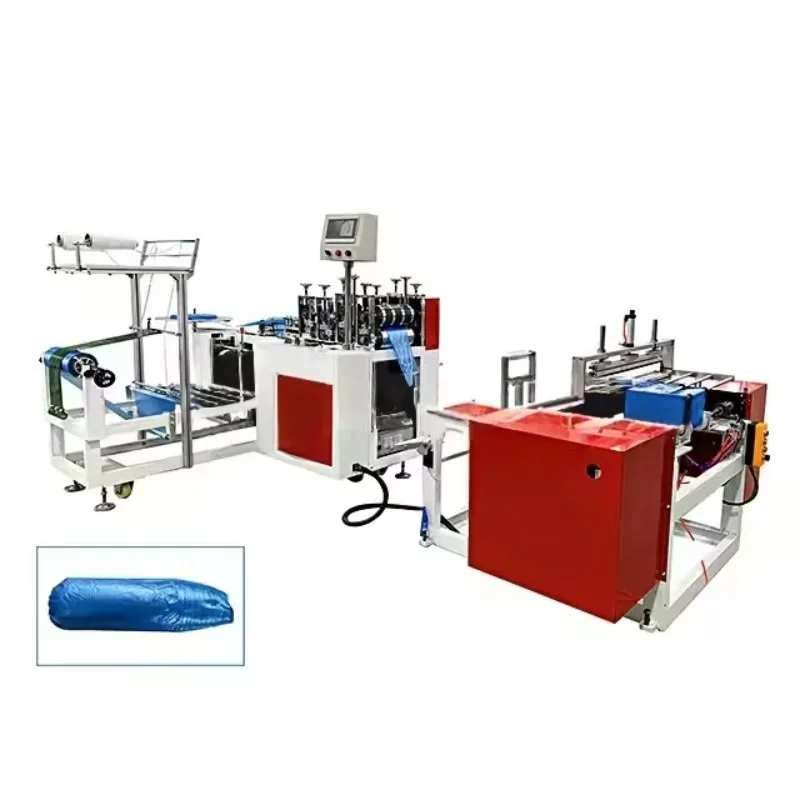 Customized PE Plastic Shoe Cover Roll Making Machine With Ultrasonic