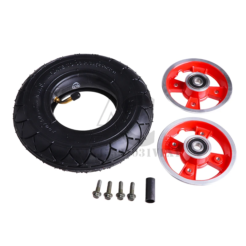 إطارات هوائية 200x50 مع محور عجلات من سبائك الألومنيوم عجلة 8 بوصة لأجزاء سكوتر كهربائي Speedway Mini 4 Pro