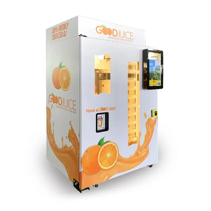 Customized Fully Automatic Natural Fruit Fresh Lemon Orange Juice Dispenser Vending Machine Credit Card Coin QR Code Hospital