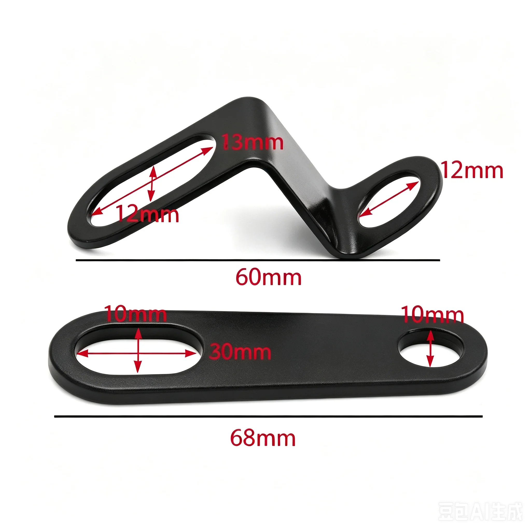 2PCS Universal Motorcycle Turn Signal Lights Brackets Motorbike Indicator Lamps Holder Fork Lamp Mount Clamps Metal Accessories view 6