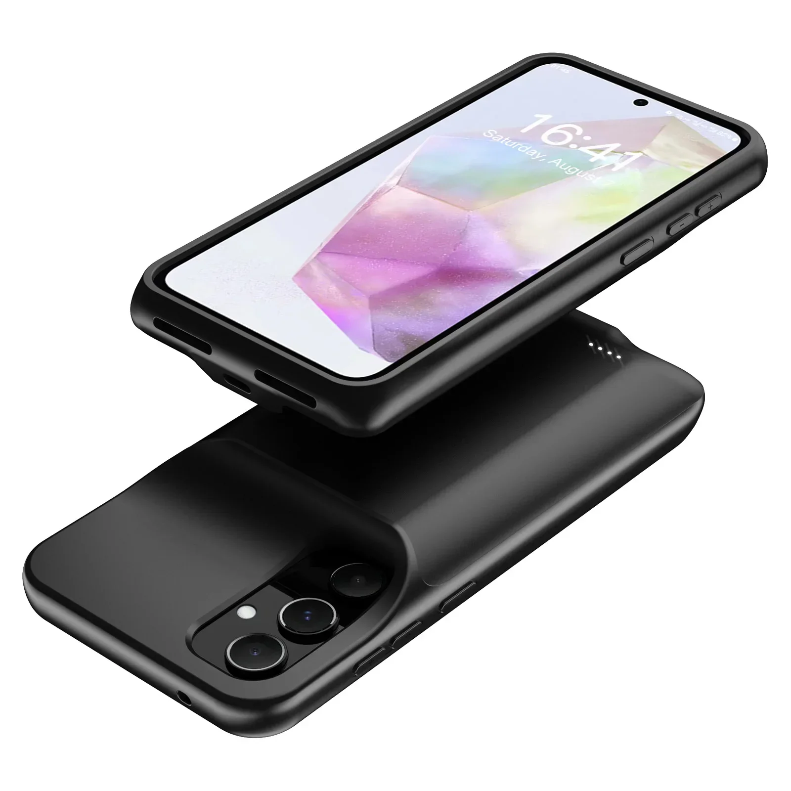 Imagem -03 - Jayowade-case Carregador de Bateria Inteligente para Samsung Galaxy A55 Tampa de Carregamento Bateria de Telefone Portátil A55 Power Bank 10000mah