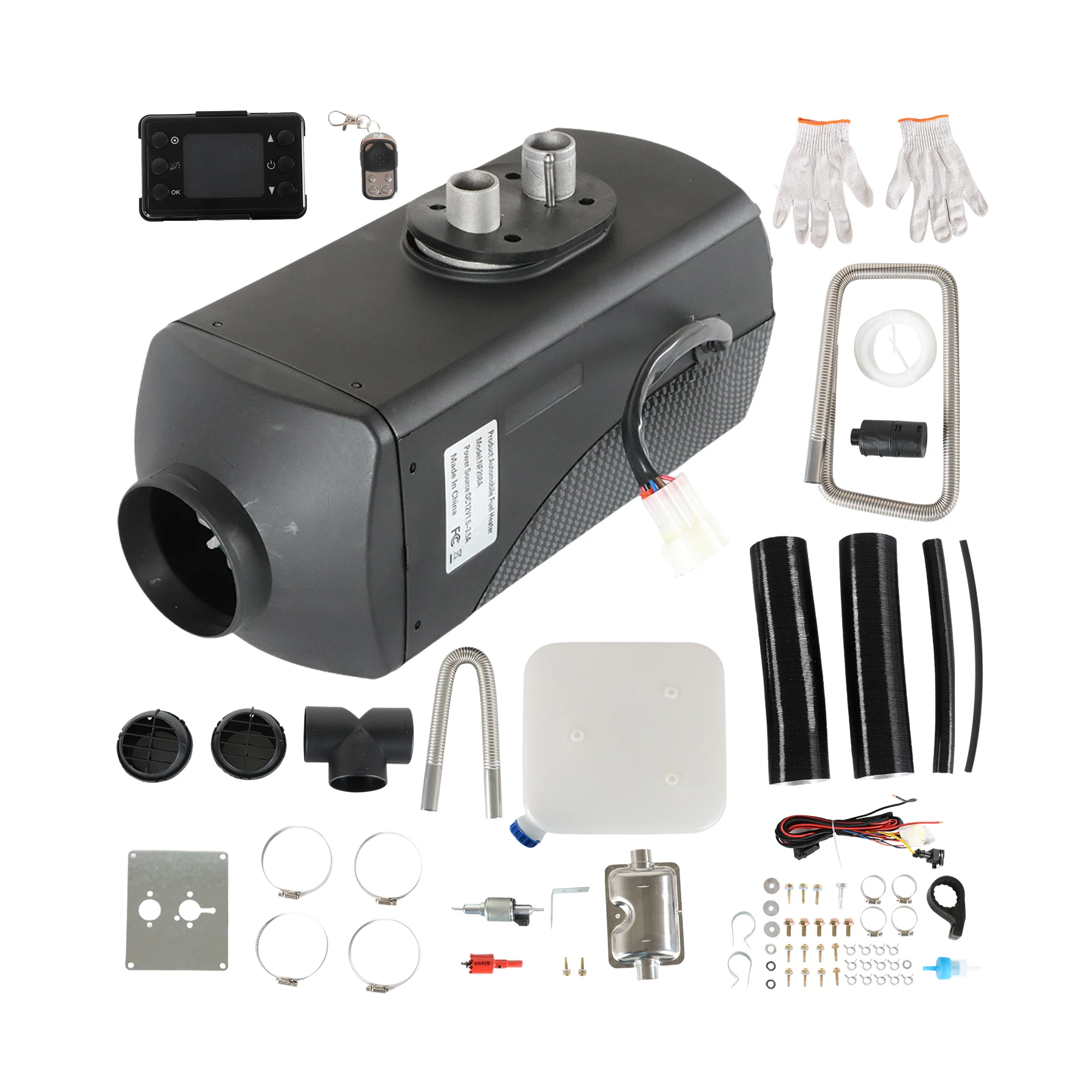 8KW 12 فولت الديزل مسخن الهواء سبليت ثقب واحد المخرج LCD المحمولة سخان التوقف ل فان قارب متنقل شاحنة مقطورة تخييم 8000 واط