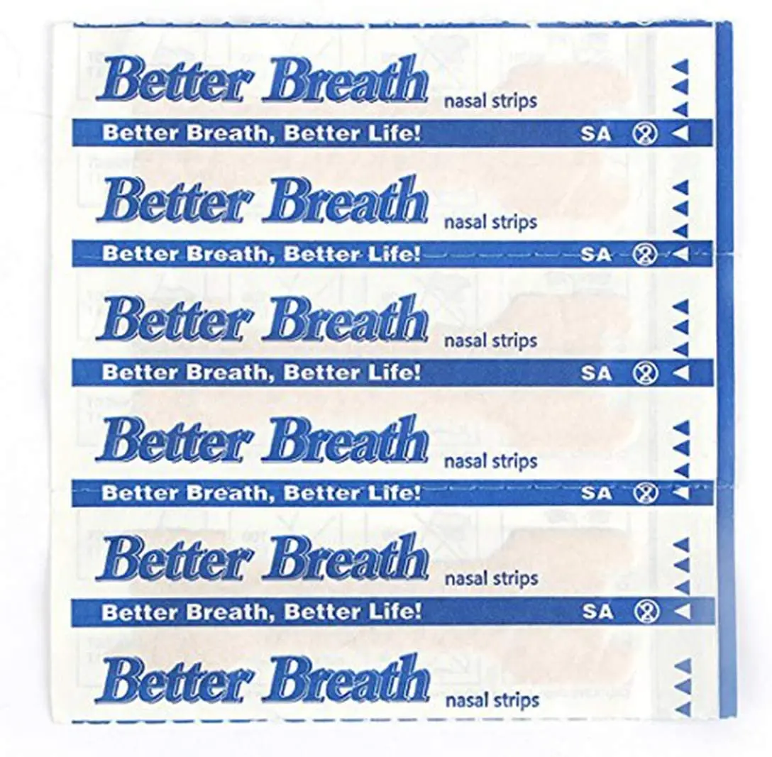 100 Stück/Lo Nasenstreifen für besseren Atem, 55 x 16 mm, Anti-Schnarch-Mann-Aufkleber, Schnarchschoner, Gesundheitspflege, effektives Anti-Schnarch-Pflaster – Detail 1