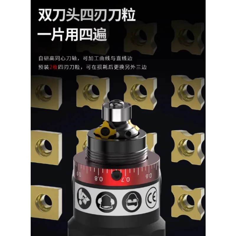 Pneumatic Chamfering Machine Portable 45 Degree Chamfer Machine Metal Trimming 45° Arc Beveling Machine Air Tools