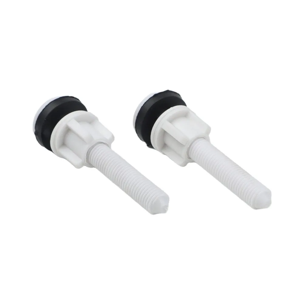For 2 Pack Plastic Toilet Seat Fastening Bolts with Washers for Replacing Worn or Damaged Hinge Hardware Components