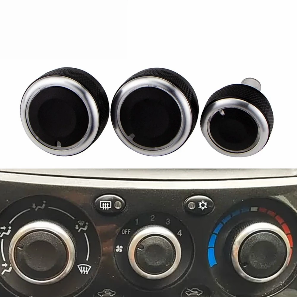 Car Air AC Knobs for Mitsubishi Triton 2006 - 2014 3Pcs/Set Car AC Air Conditioning Knob Heat Control Switch Knob Accessories