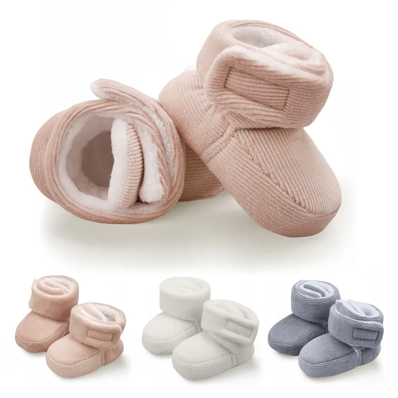 Baby Shoe Winter Thickened Toddler Shoes for Newborn Baby Warm Soft Sole Casual Shoe Plush Barefoot Shoes Kids Zapatos Bebe Niña