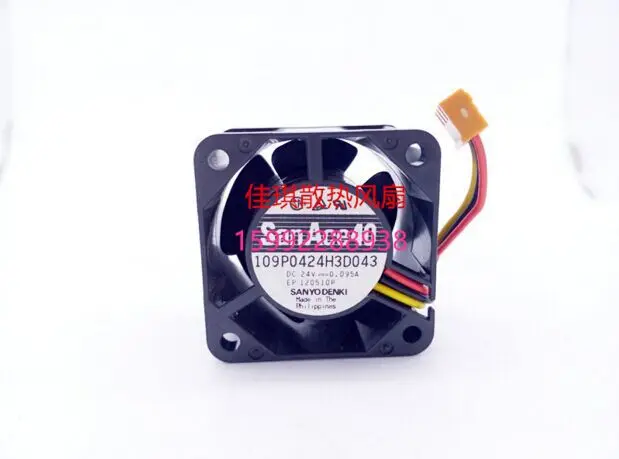 

for 109P0424H3D043 24V 0.095A Original SANYO Fan 40x40x28mm for Inverter