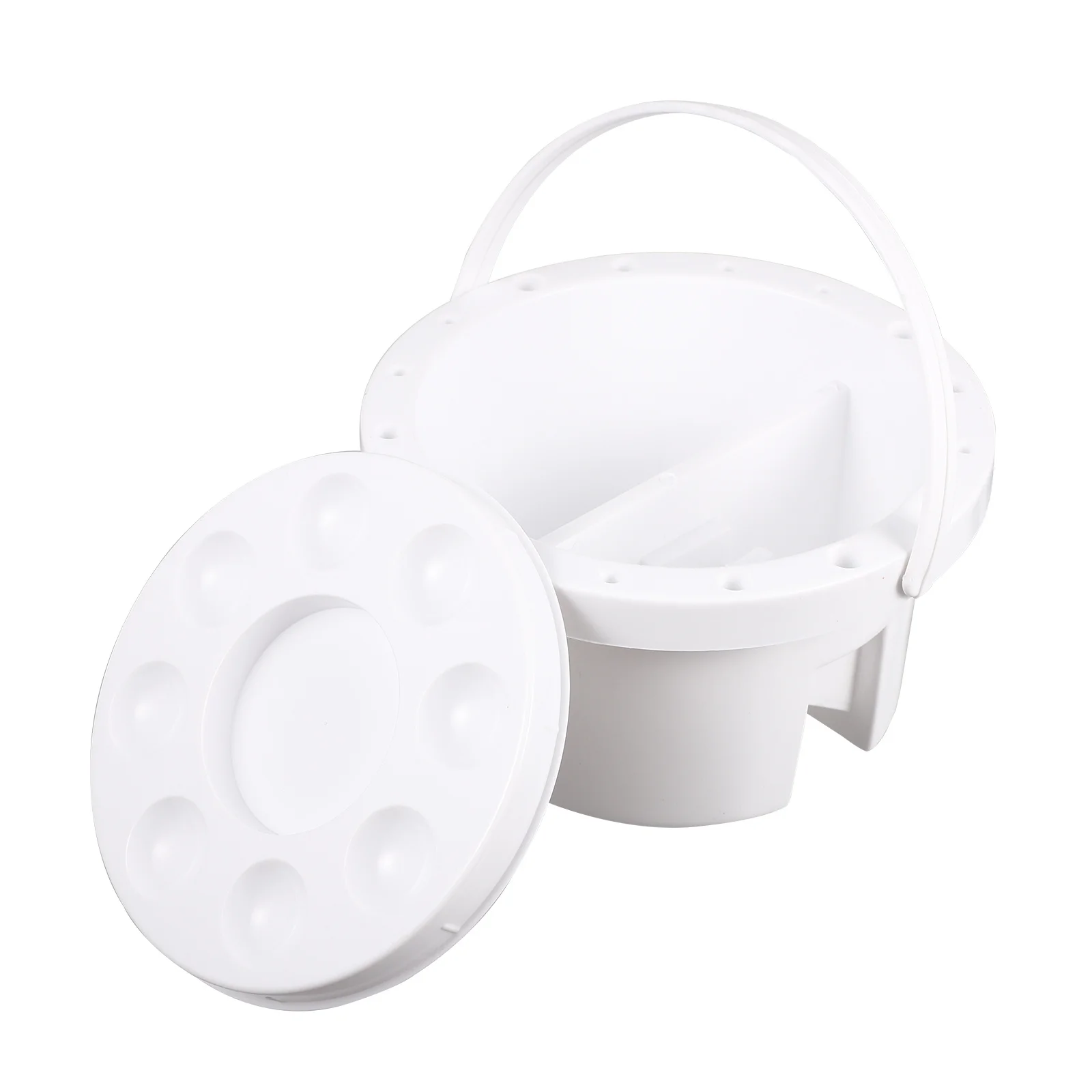 Secchio per pennelli Bacino per prendere il bagno Rondella bianca per lavaggio di pennelli