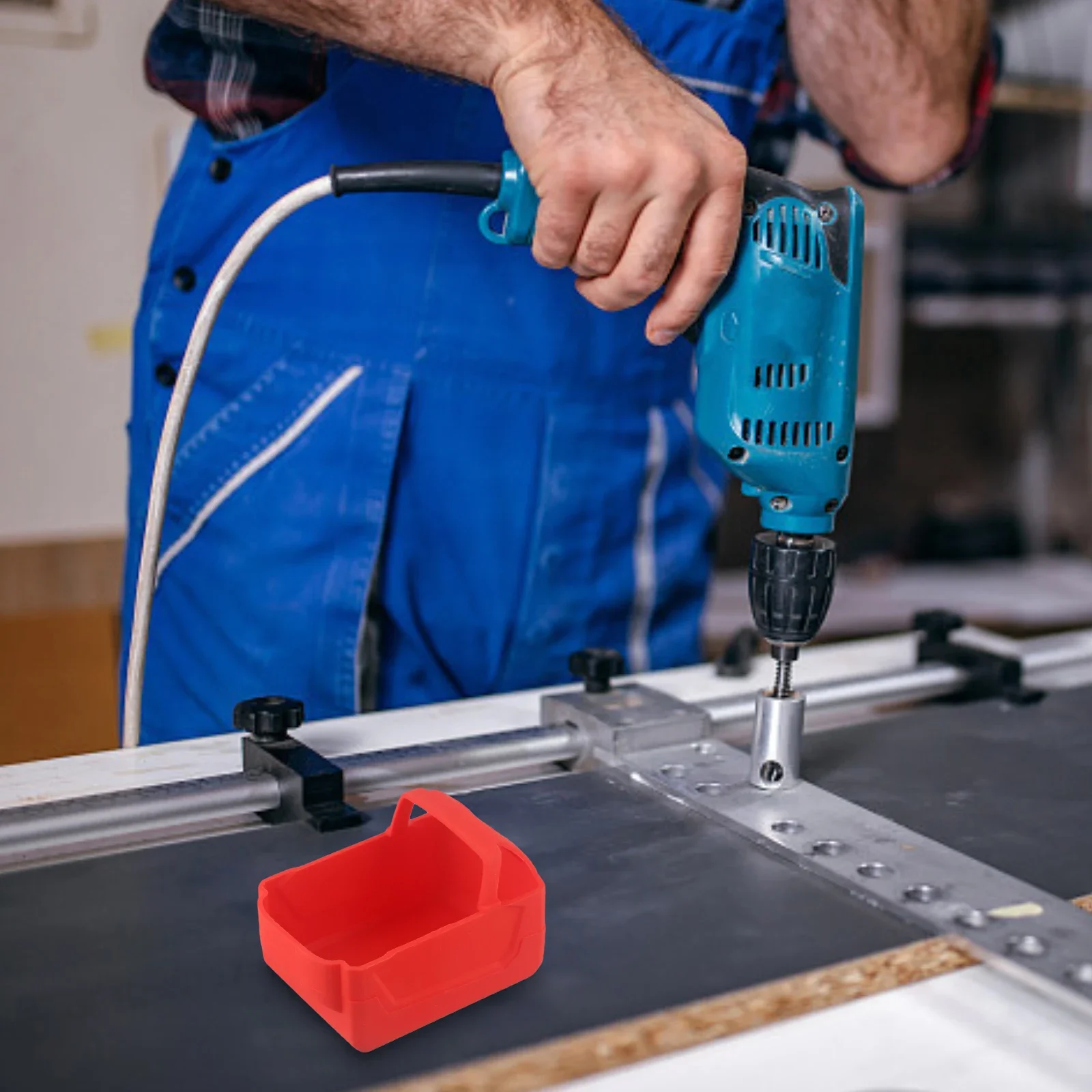 للاستخدام الخارجي، غطاء بطارية 18 فولت، لون كصورة، سهل التركيب، حماية من السقوط، مواد عالية الجودة، يطيل عمر البطارية #2