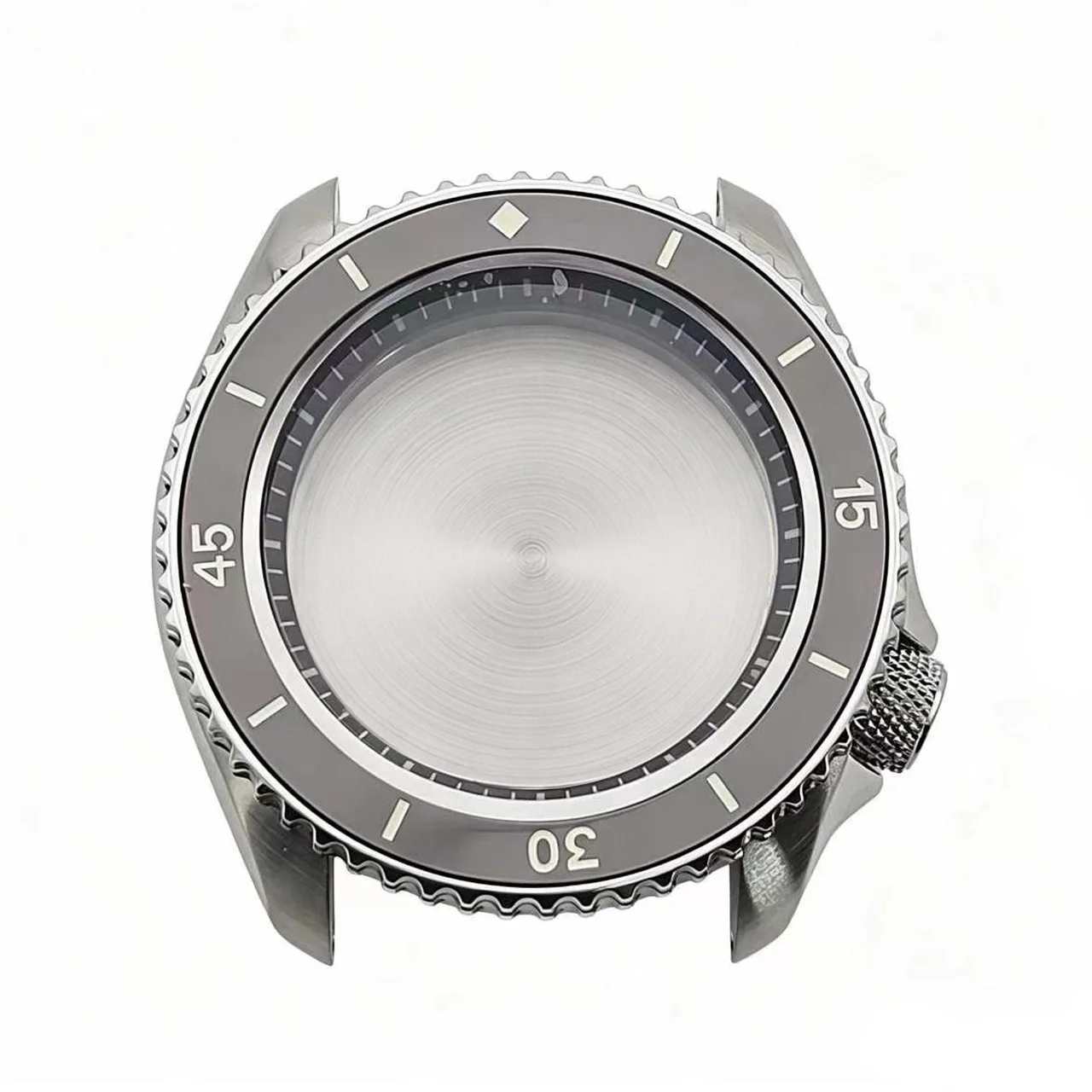 42mm NH35 NH36 Watch Case Stainless Steel Sapphire Glass Screw-Down Crown 22mm Lug Width Rotating Bezel Watch Parts