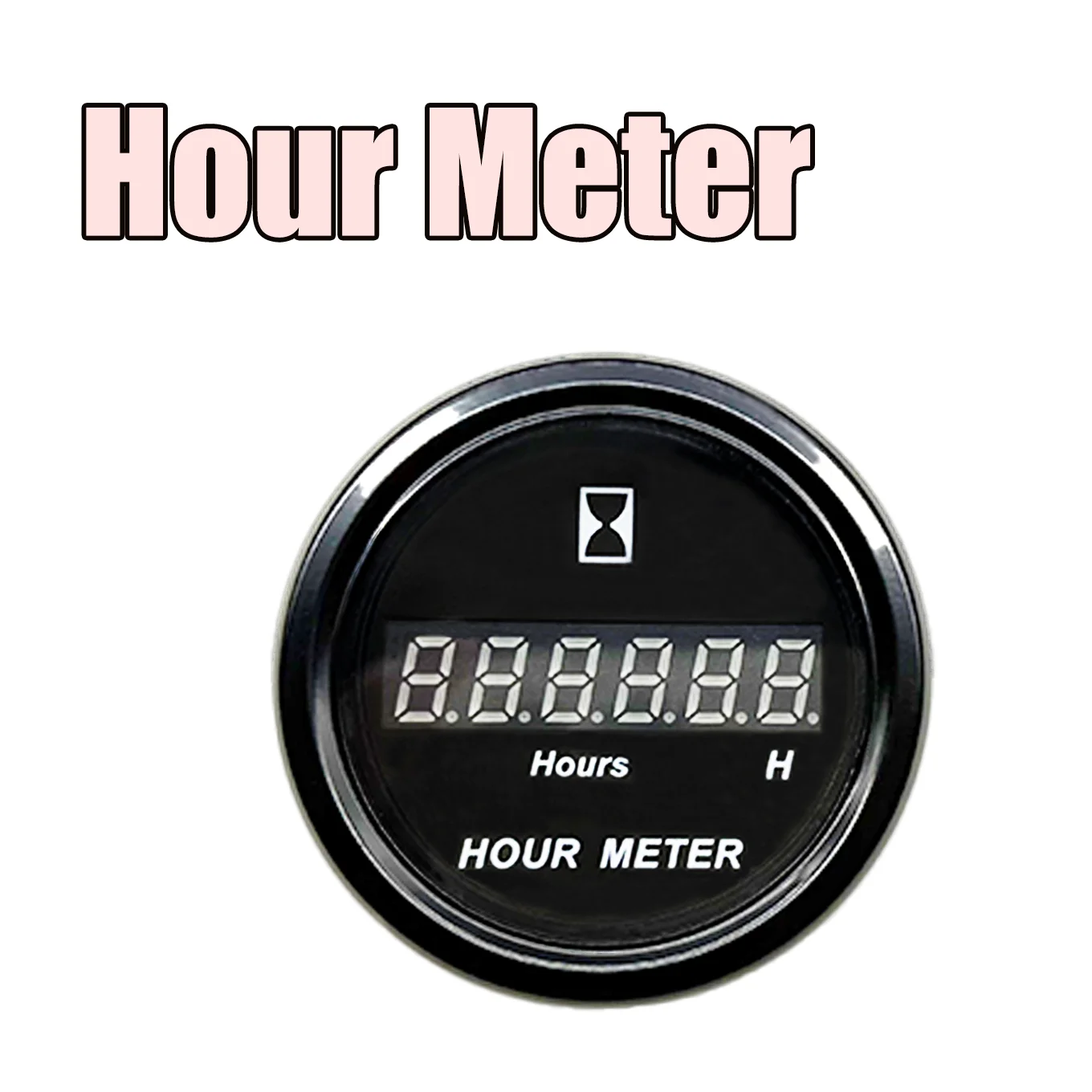 

Car timing stopwatch - excavator hour meter with clear timing display, dustproof and waterproof