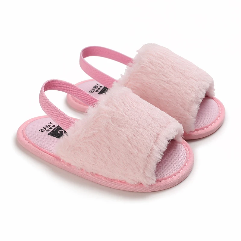HAIZHIW 0-18 Months Fashion Faux Fur Baby Shoes For Newborn Spring Winter Cute Infant Toddler Baby Boys Girls Shoes