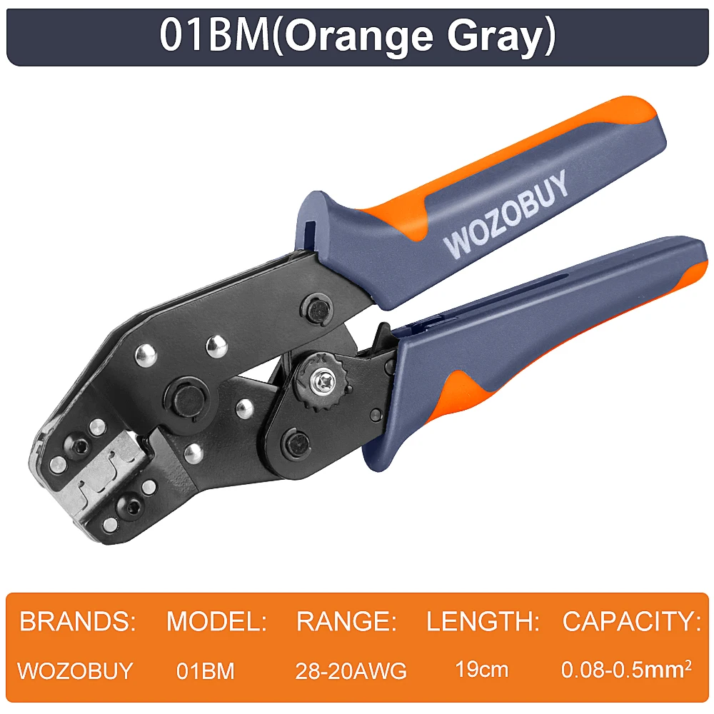 Generic SN-01BM Crimp Tool for ZH1.5 2.0PH 2.5XH EH SM & Servo Connectors For D-SUB Terminals Sq.mm 0.08-0.5 AWG28-22
