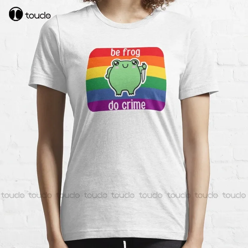 Be Frog Do Crime Classic T-Shirt Cool Shirts Tee T Shirts Custom Unisex Tee Digital Printing Harajuku Streetwear New Popular