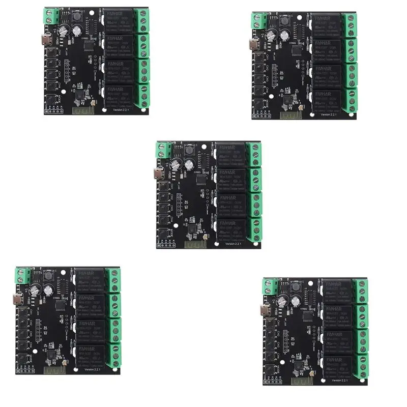 exquisite-5x-4ch-tuya-switch-wifi-switch-module-wireless-relay-smart-life-app-remote-control-smart-timer-for-smart-home-switch
