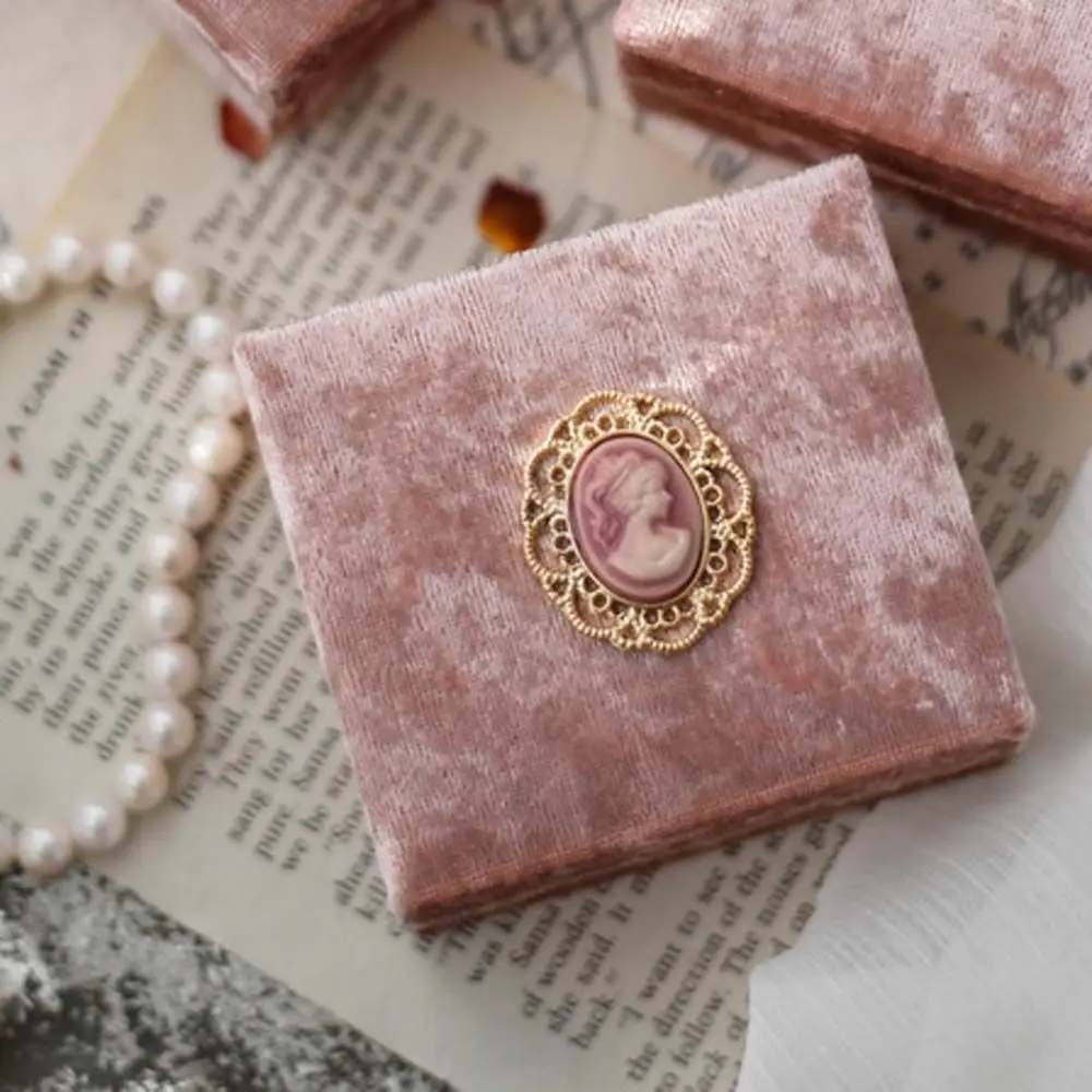

Pendant Storage Gift Packaging Box Pink Jewelry Organizer Jewelry Box Ring Storage Case Pink Velvet Ring Box Necklace Box