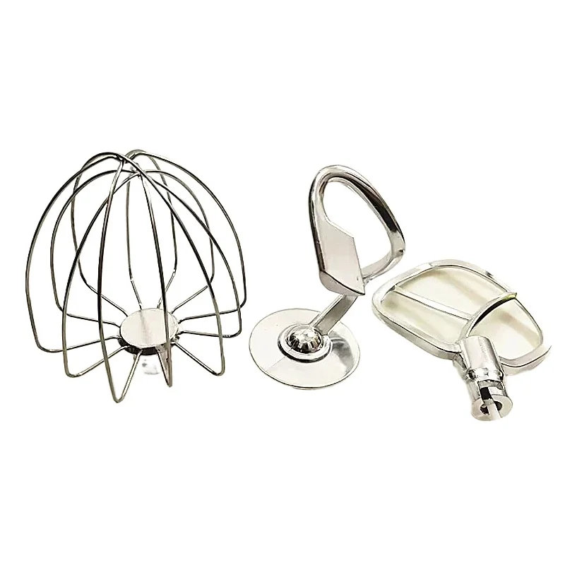 Chef Machine Stand Mixer Accessories Egg Beater Mixing Paddle Noodle Hook 4.5L 5.5L 8L Kitchen Mixer Replacement Attachments